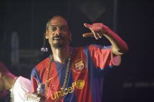 Snoop Dogg в футболке «Барселоны»