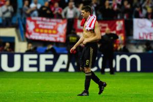 Стивен Джеррард после поражения в Мадриде (c) LiverpoolFC.tv