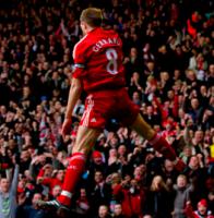 Стивен Джеррард празднует гол в ворота «Блэкбёрна» (c) LiverpoolFC.tv