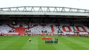 Мозаика к столетию Билла Шенкли на трибуне Коп на «Энфилде» (c) LiverpoolFC.com