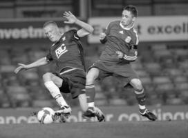 Адам Пеппер в матче полуфинала Молодёжного Кубка Англии против «Бирмингем Сити»