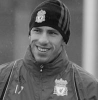 Макси Родригес на тренировке (c) Liverpool FC.tv