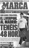 Обложка испанской Marca с фотографией Алонсо (с) dailymail.co.uk